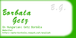 borbala getz business card